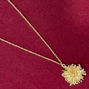Starburst 24k gold electroplate Necklace